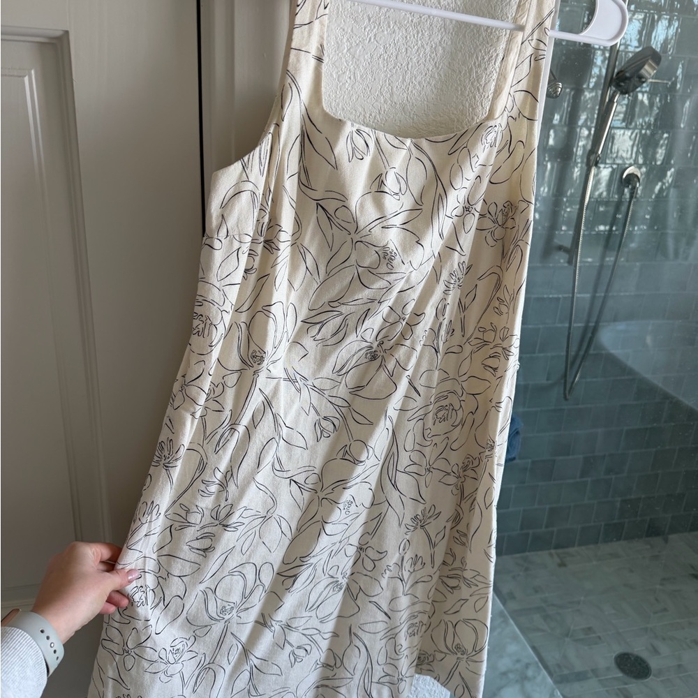 A New Day Cream and Black Patterned Top